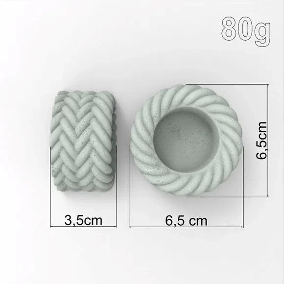 Vela Aromática de Gesso Decorada