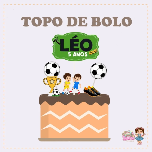 Kit Festa Só Um Bolinho FUTEBOL - Decoração de Festa