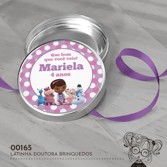 Latinha Adesivada Doutora Brinquedos - 00165