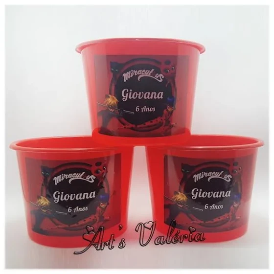 Balde para Pipoca Personalizado - 1500ml