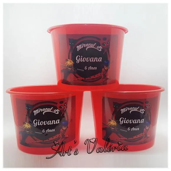 Balde para Pipoca Personalizado - 1500ml