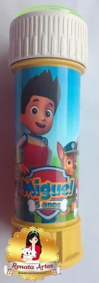 Patrulha Canina - Bolhas de Sabão Personalizada