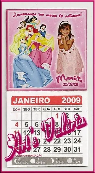 Mini Calendário Destacável 5cm x 10cm