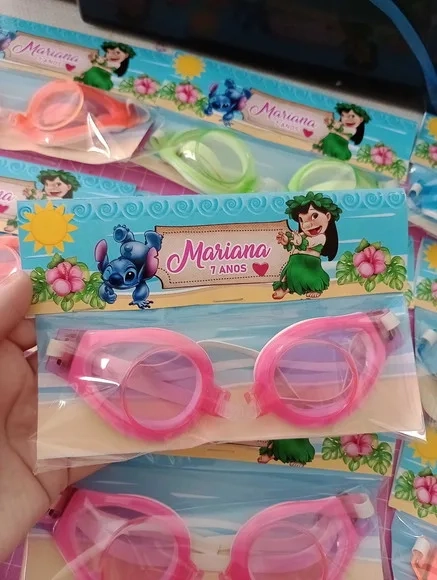 Festa Stitch Lembrancinha Óculos de Natação Personalizados