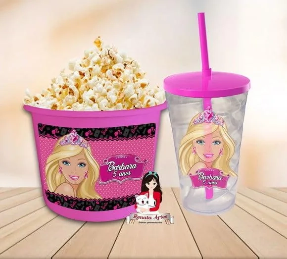 Kit Cinema Personalizado Barbie Nova