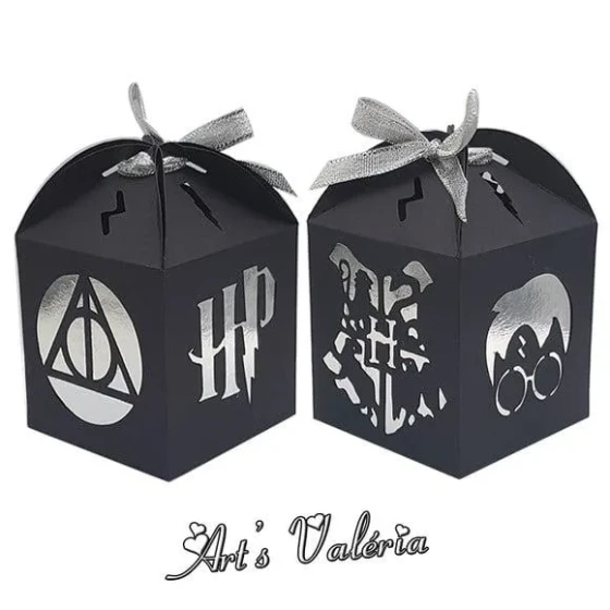 Caixa com Recorte Harry Potter