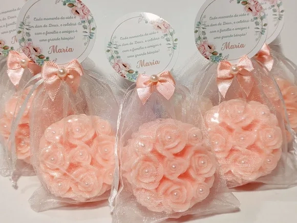 Lembrancinha Aniversário 80 Anos: Sabonete Provence Rosas