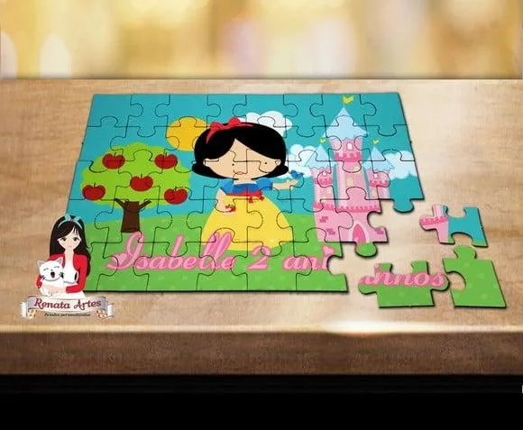 Quebra Cabeça Personalizado Branca de Neve