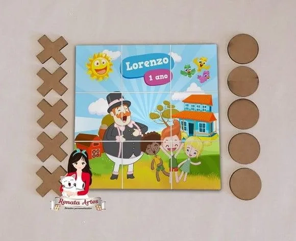 Jogo da Velha Personalizado Mundo Bita