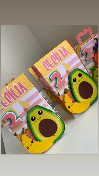 Kit 30 Lembrancinhas Frutinhas