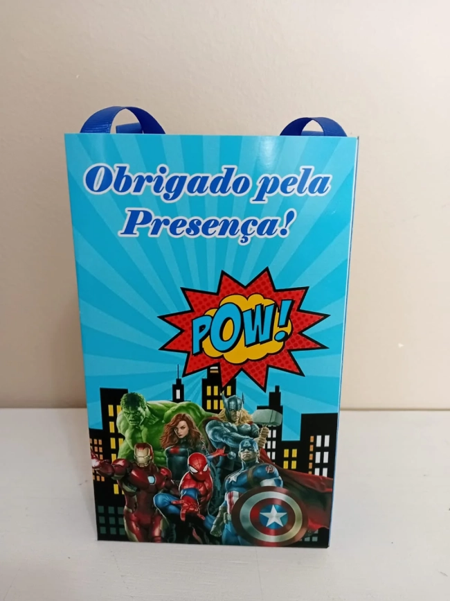 Sacolinhas Personalizadas Vingadores para Lembrancinhas
