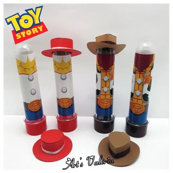 Tubete com Chapéu Jessie ou Woody do Toy Story - Cada