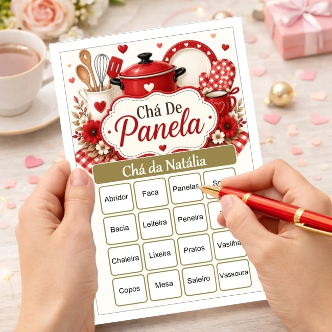 Bingo Chá de Panelas PDF Para Imprimir