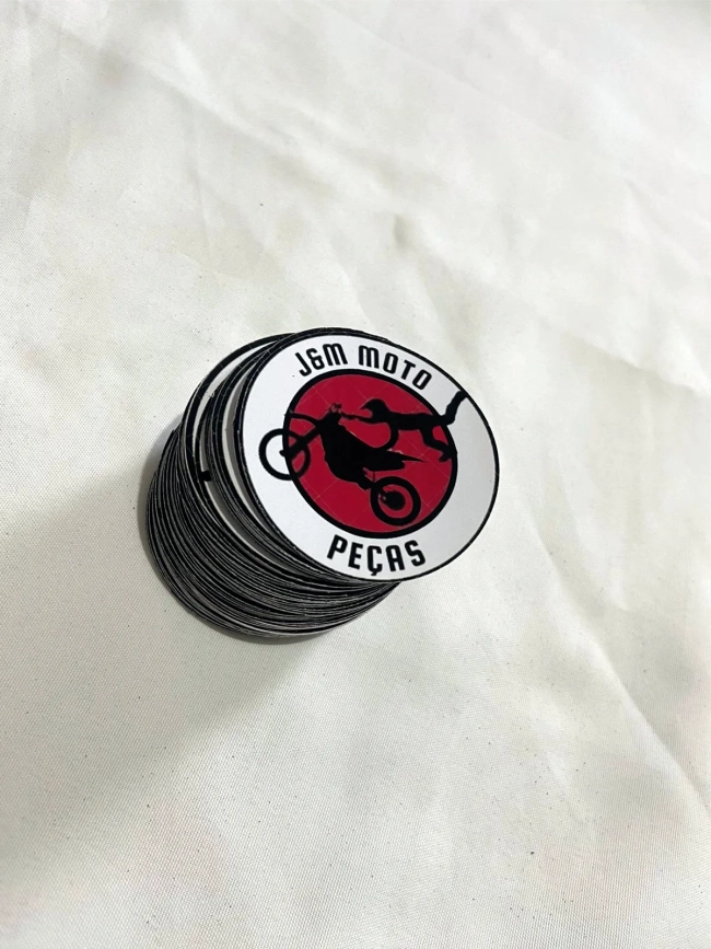 ADESIVO 3x3CM PERSONALIZADO KIT 30 UNDS