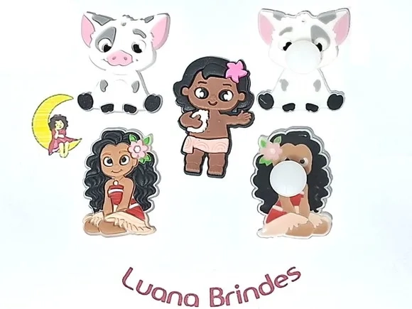 Moana com Adaptador para Crocs Pacote com 6 Unidades