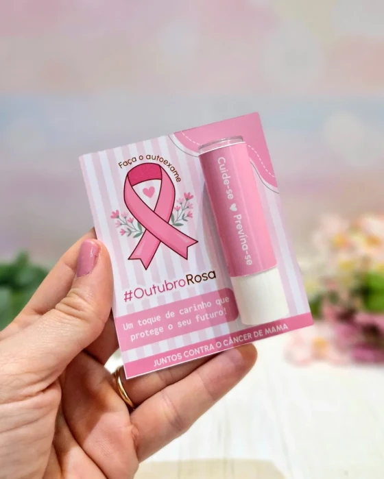 Card com Manteiga de Cacau Outubro Rosa