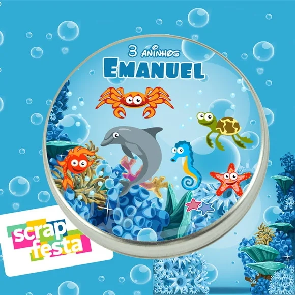 Latinhas Personalizadas Fundo do Mar