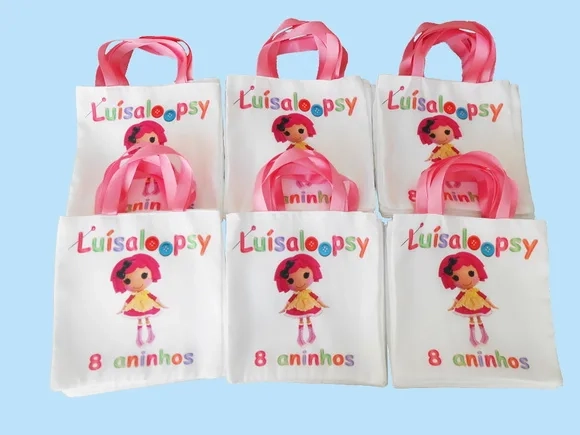 Ecobag Personalizada - Kit com 15 Unidades Tamanho 20x20