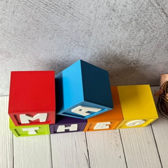 Cubos Festa Pocoyo em MDF- Decoração Personalizada para Festa Infantil