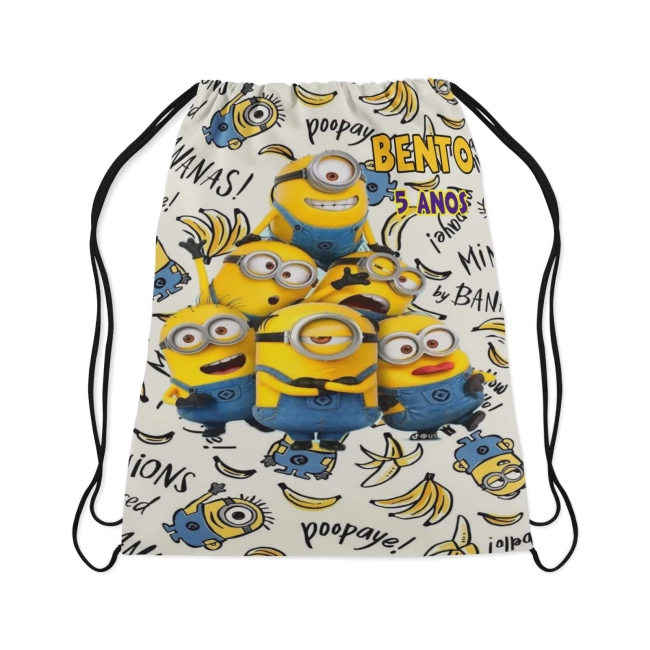 Mochilinha Personalizada para lembrancinhas dos Minions