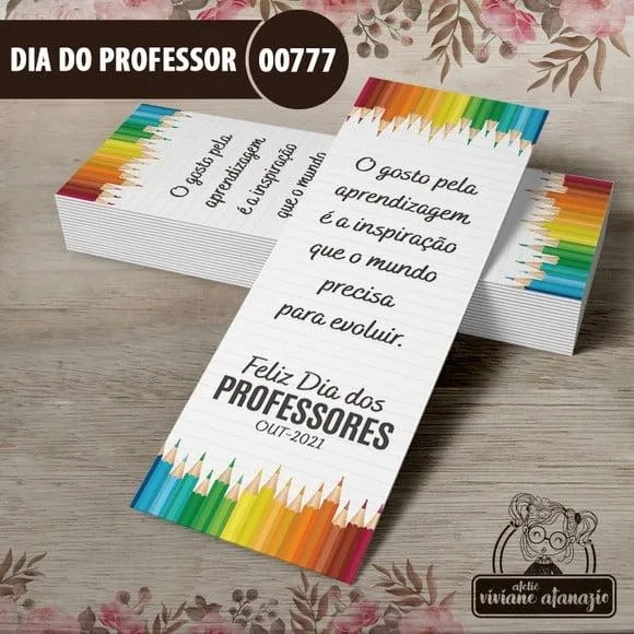 Marcador de Livro Dia dos Professores - 00777
