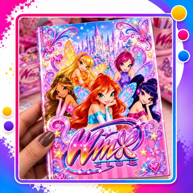 Kit Caderno Personalizado com 25 Etiquetas e 2 Lápis – Material Escolar