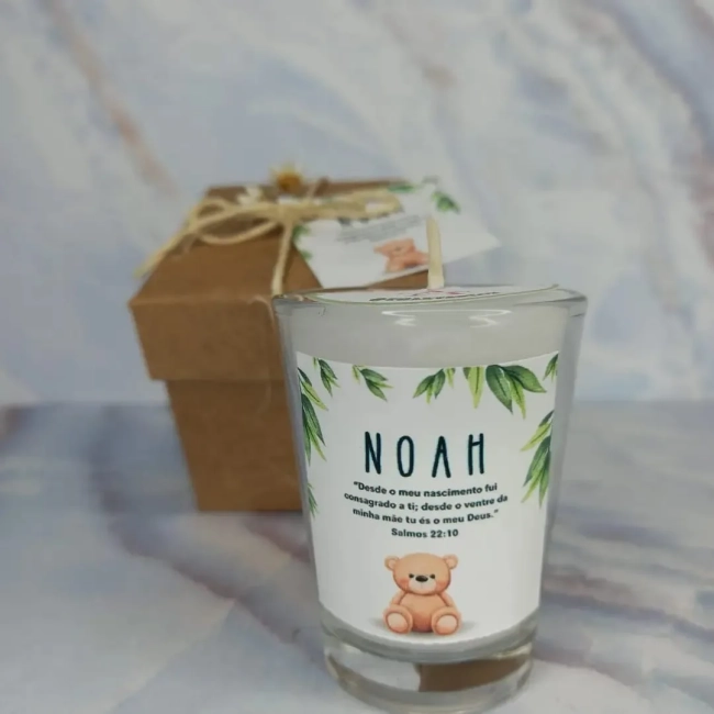 15 unidades Vela Aromática no Copo Lembrancinha Personalizada Batizado,Casamento, Aniversario e etc. Fazemos Qualquer Tema