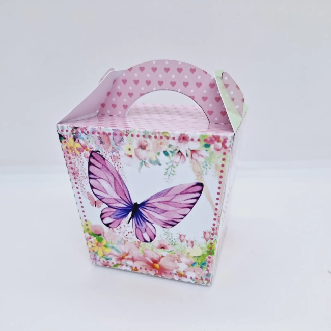 PEGUE E MONTE - Kit Festa JARDIM DAS BORBOLETAS - Decoração de Festa - Caixinhas Personalizadas