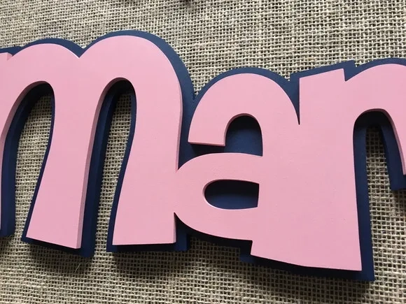 Letras Decorativas Nome De Parede + Sleepy Eyes