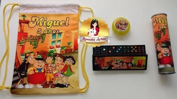 Kit Jogos na Mochila Turma do Chaves