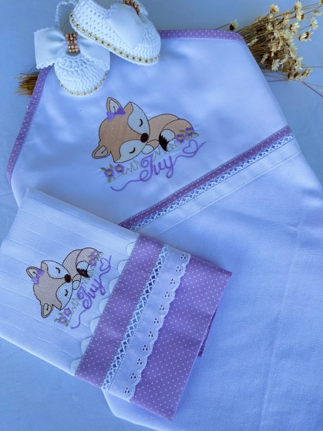 Cueiro flanela personalizada