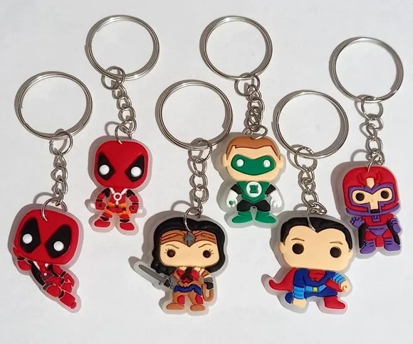 Chaveiro Herois Funko Fluorescente - 6 Unidades