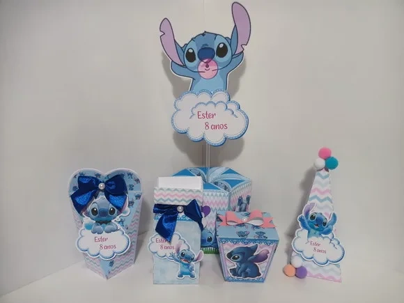 Kit 60 Lembrancinhas - Stitch