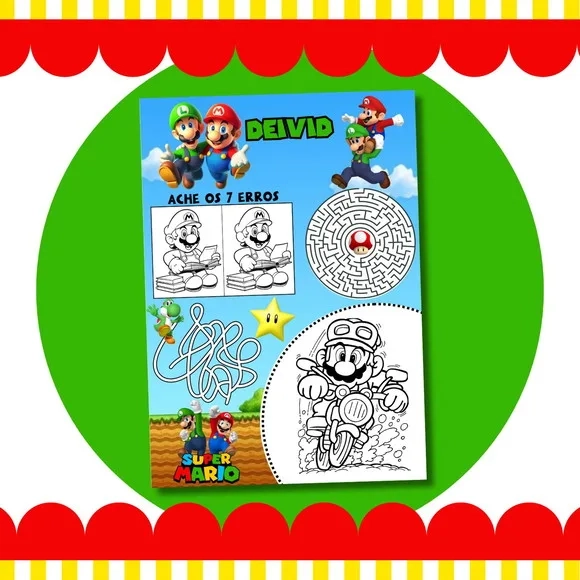 Livro Diversão Super Mario