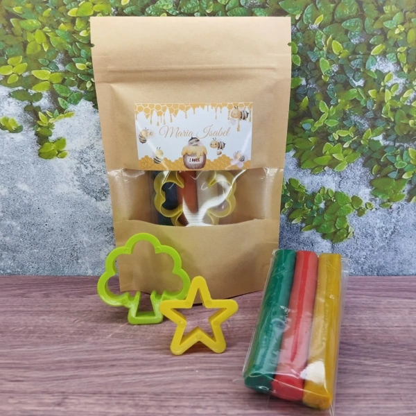 50 Unidades Kit Massinha Zip Lock - Abelinha - Trabalhamos com qualquer tema - Informar tema no chat