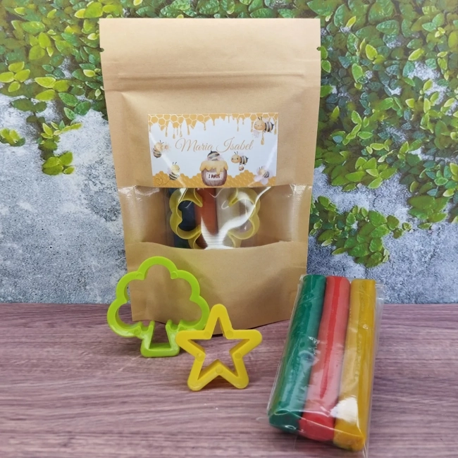 50 Unidades Kit Massinha Zip Lock - Abelinha - Trabalhamos com qualquer tema - Informar tema no chat