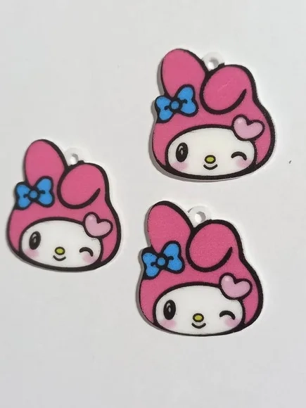 Pingente Melody em Acrílico U.v - 6 Unidades