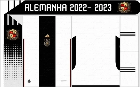 Vetor Da Camisa Alemanha 2022- 2023