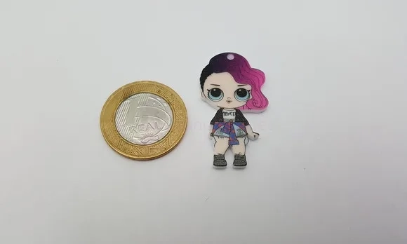 Pingente LOL Rocker em Acrílico UV de 4cm