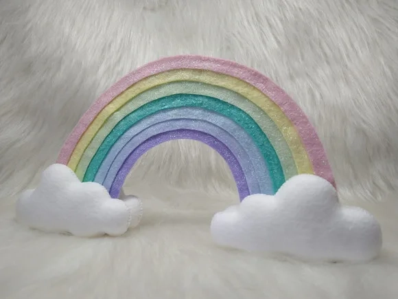 Arco Iris em Feltro * Chamar Chat