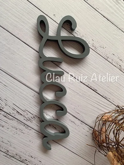 Letras Decorativas em mdf - Linha Cursiva