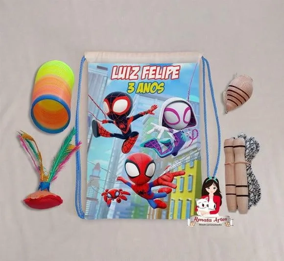 Mochila Boa Infância Tema Spidey