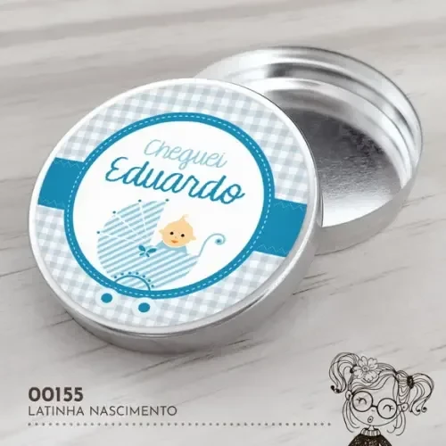 Latinha Adesivada Nascimento Bebezinho - 00155