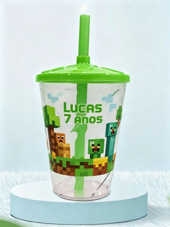 Copo Twister Personalizado Minecraft