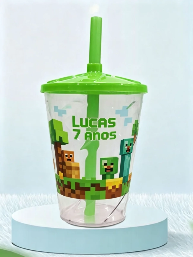 Copo Twister Personalizado Minecraft