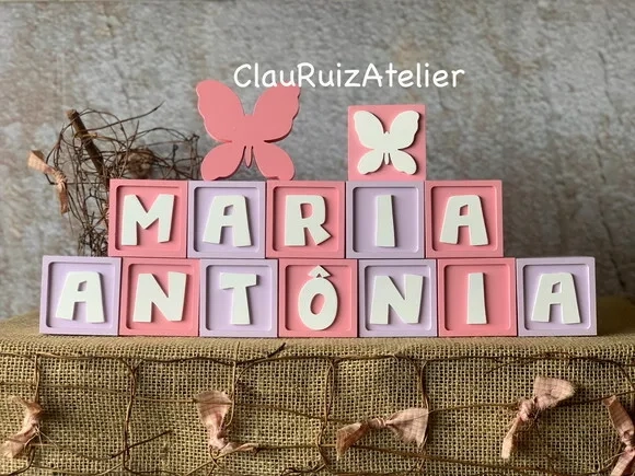 Candy Colors - Cubos 6x6cm Ts + Borboleta