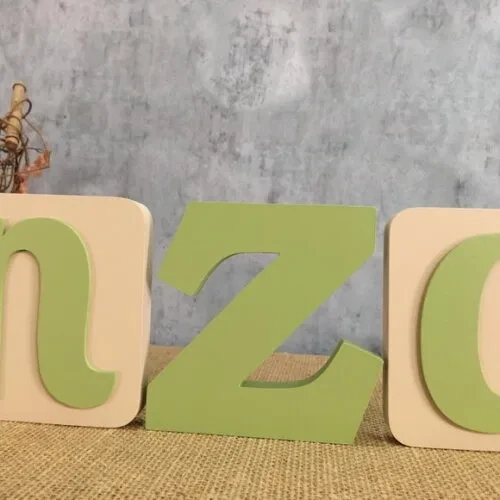 Letras de MDF -Nomes Blocos Leão