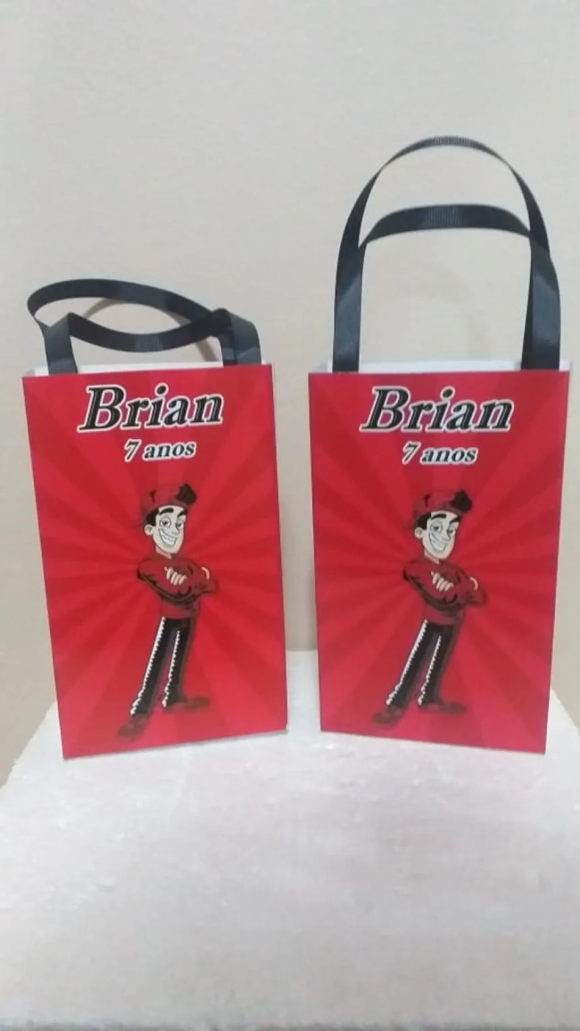Sacolinhas Personalizadas Enaldinho para Lembrancinhas