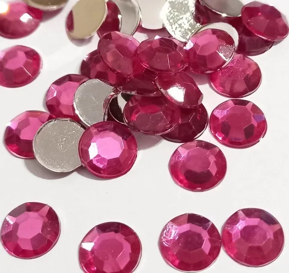 Chaton Redondo Pink 10mm - 200 Unidades