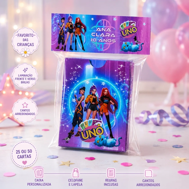 Jogo de Cartas Uno Lembrancinha de Aniversário